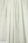 100% linen knit - white .5 yds
