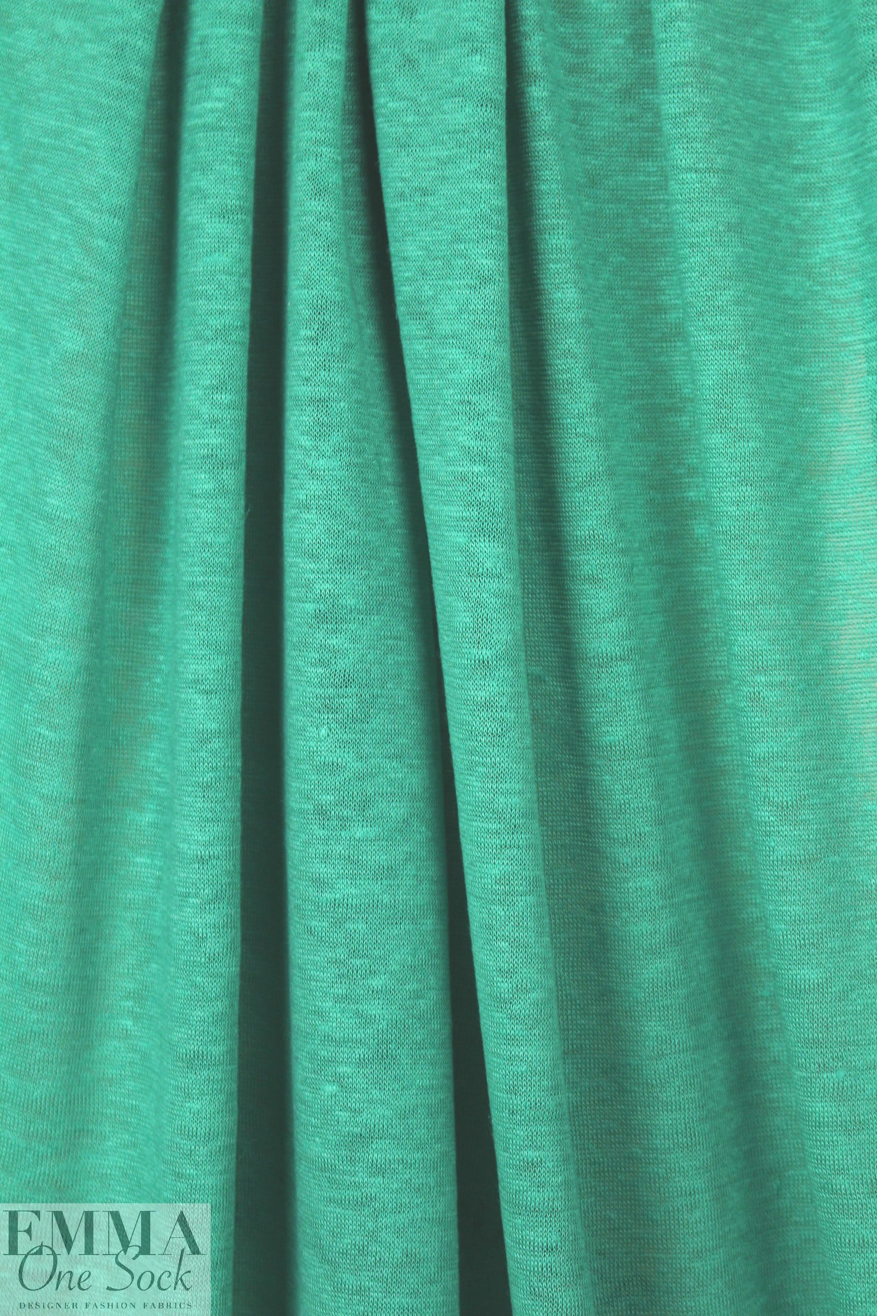 100% linen knit - jade mint 1.125 yds