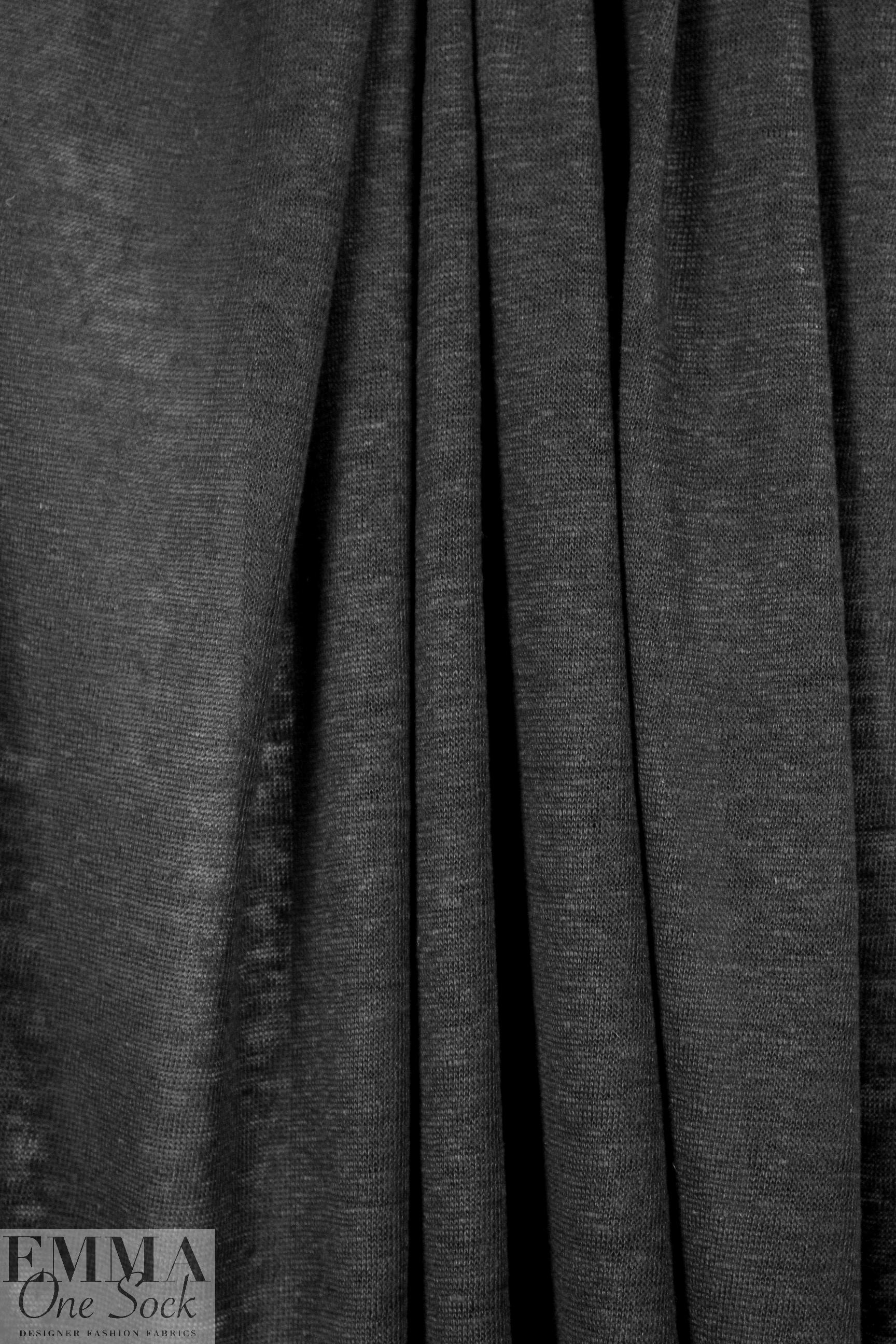 100% linen knit - black