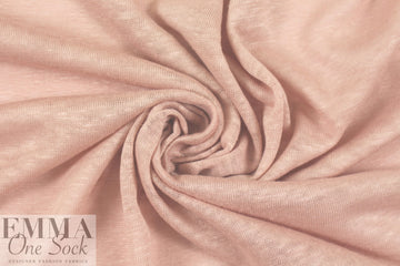 100% linen knit - pink blush .875 yds
