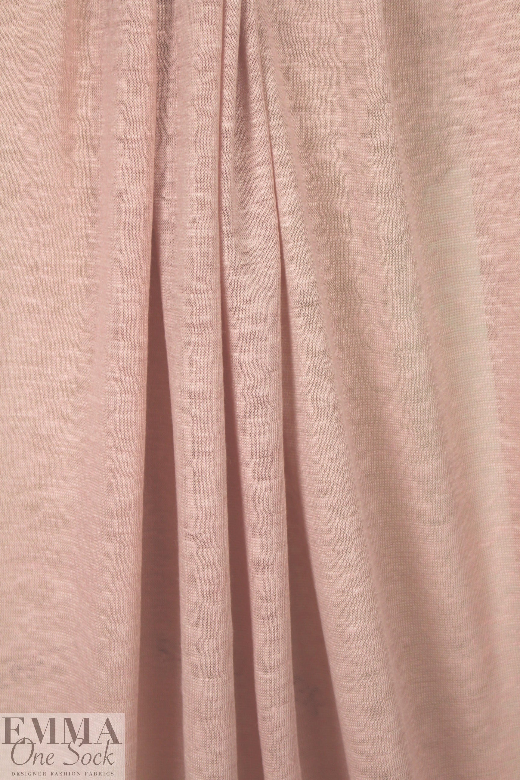 100% linen knit - pink blush 1.875 yds