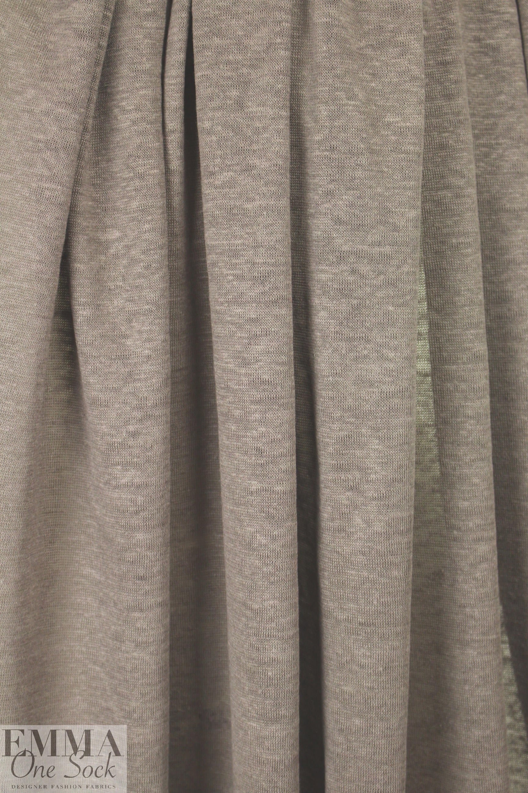 100% linen knit - driftwood 1.5 yds