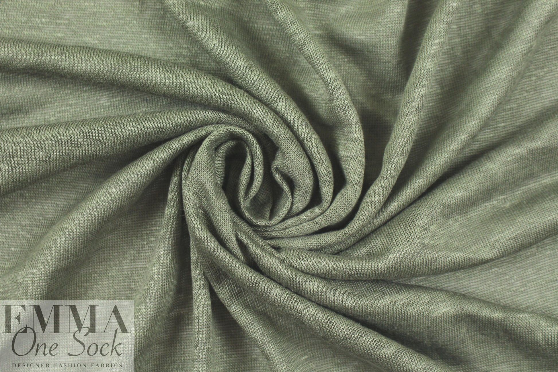 100% linen knit - loden