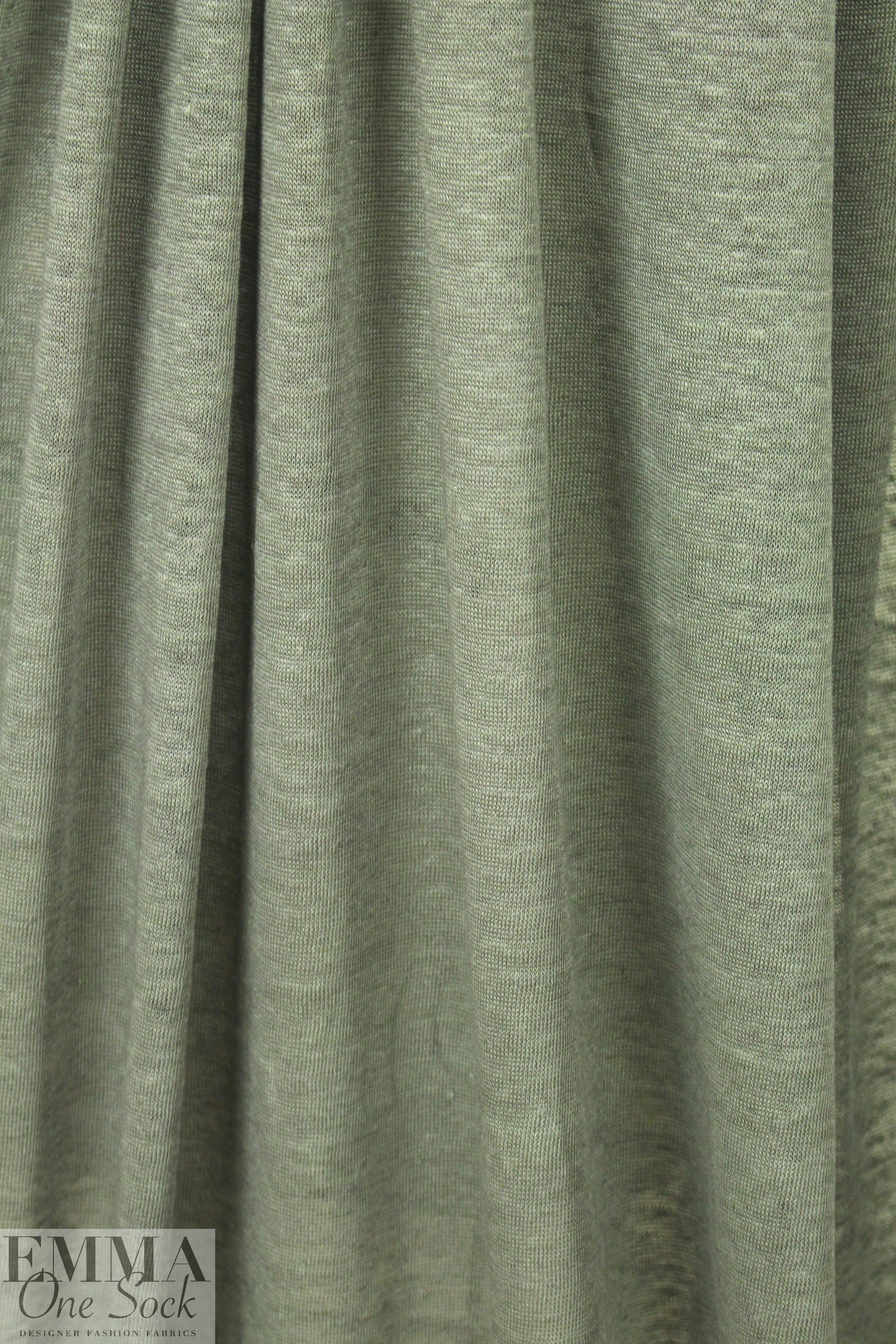 100% linen knit - loden