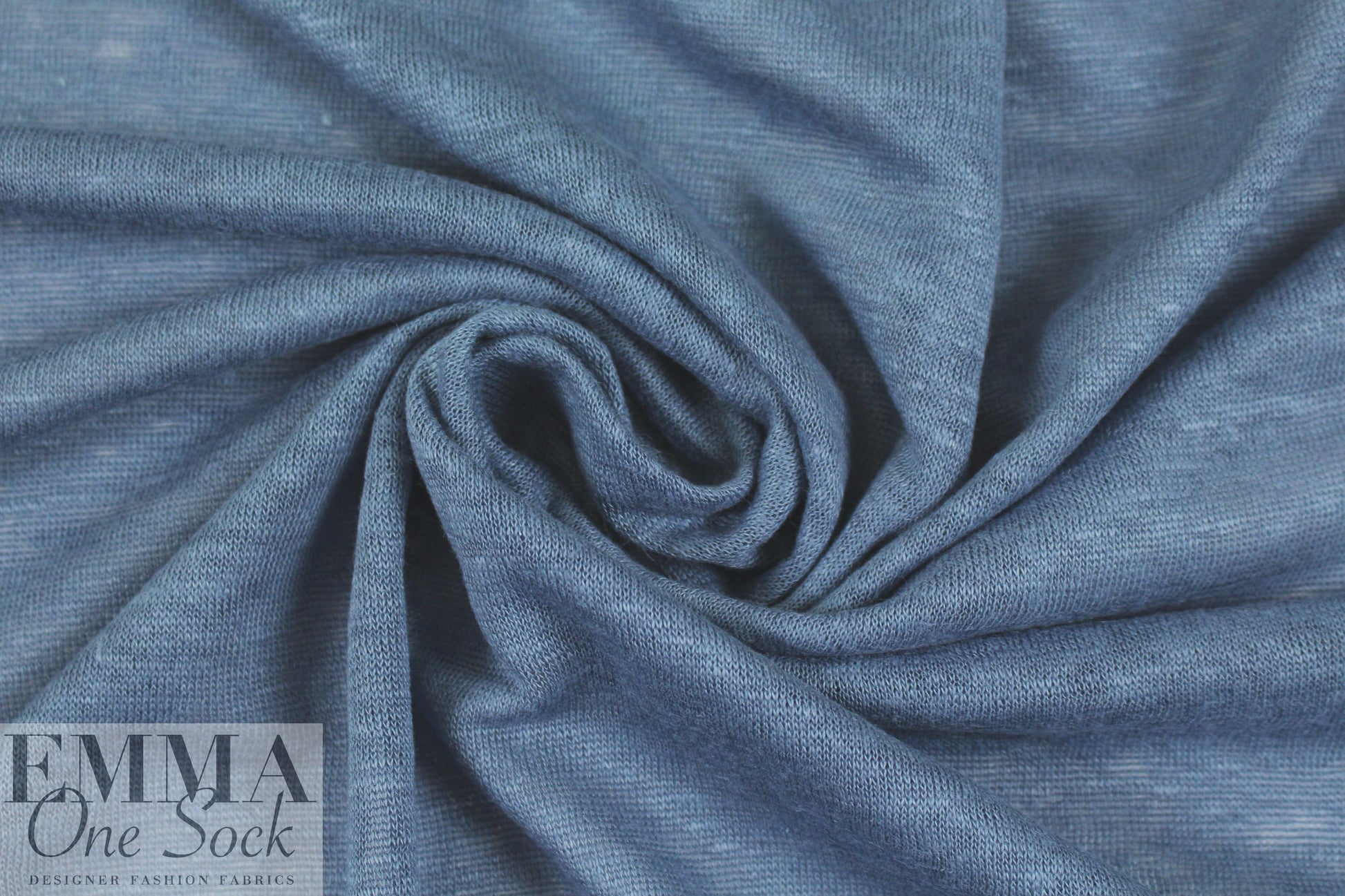 100% linen knit - denim 1.875 yd