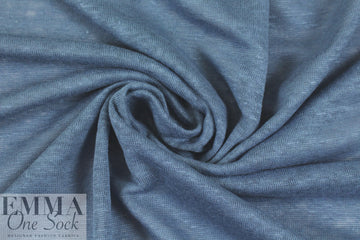 100% linen knit - denim 2 yds