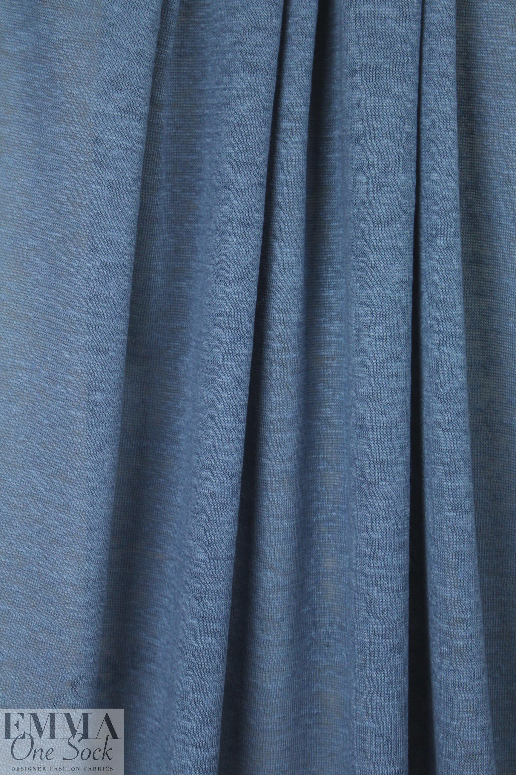 100% linen knit - denim 1.625 yds