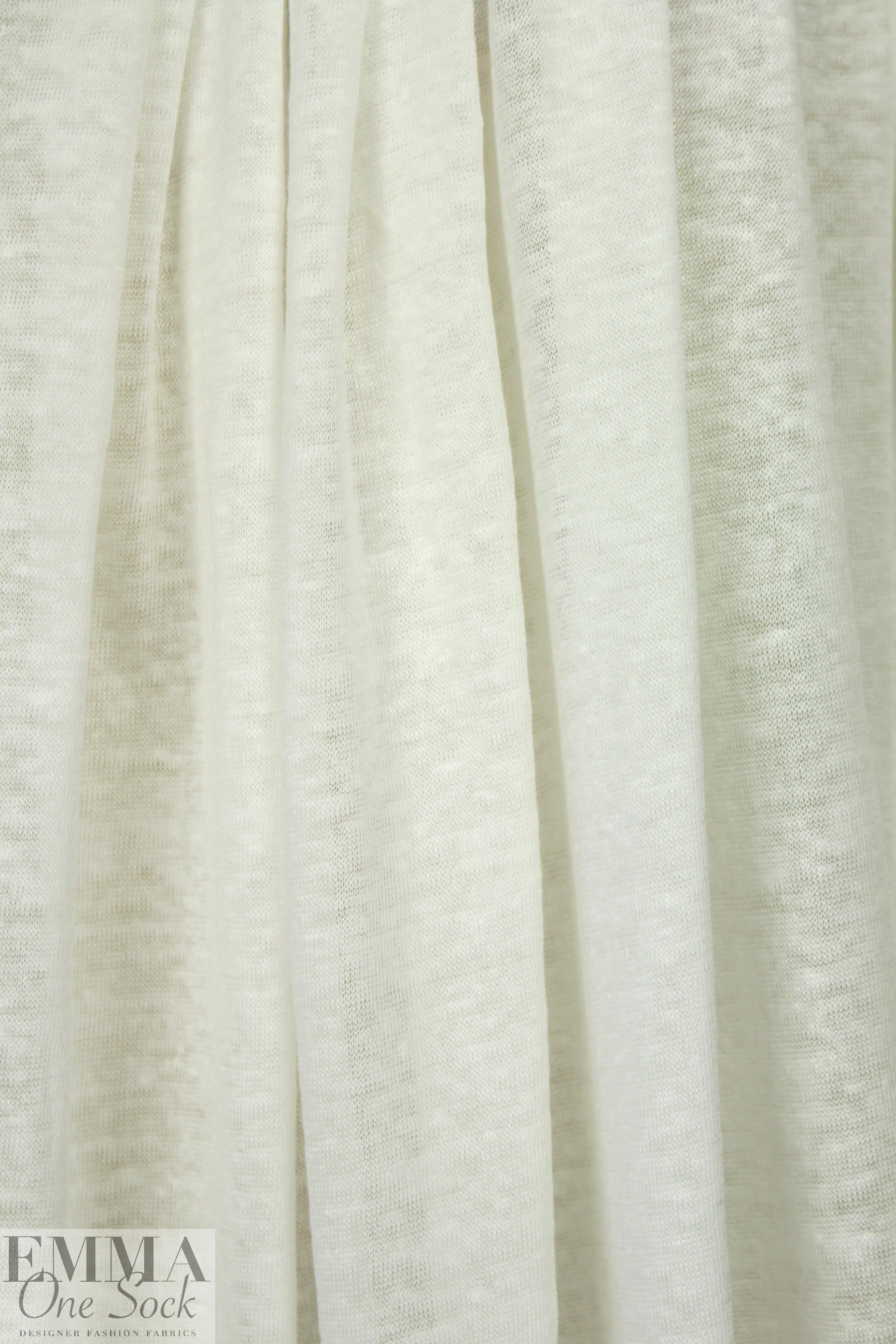 100% linen knit - creamy white 1.875 yd
