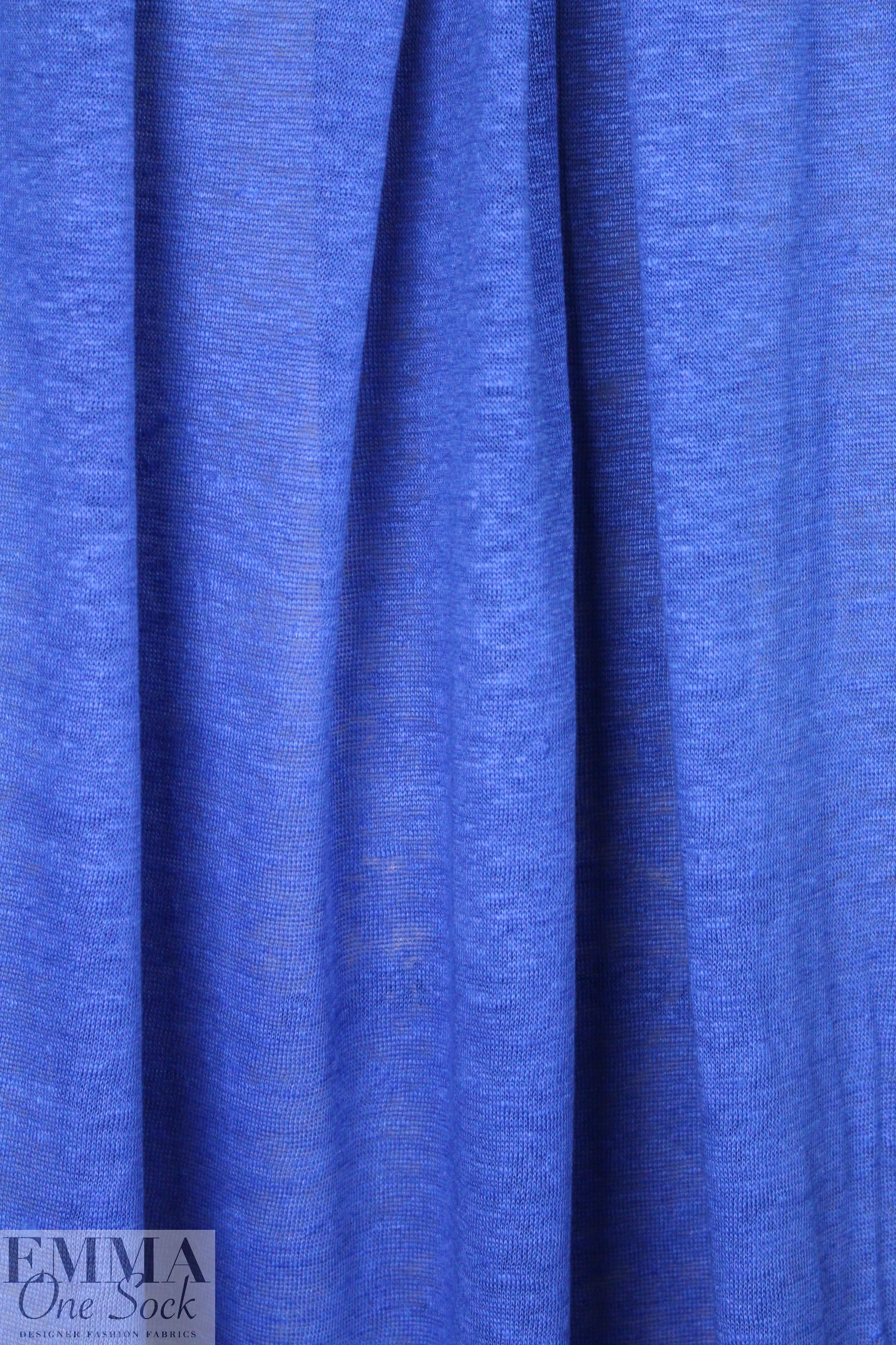 100% linen knit - cobalt 2 yd