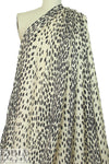 NY designer lightweight linen knit - animal dot .75 yds