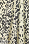 NY designer lightweight linen knit - animal dot
