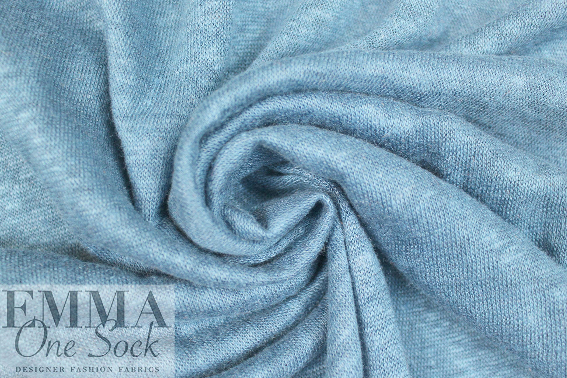 MTM 100% fine linen knit, EF/Oeko-Tex certified - light denim .75 yds