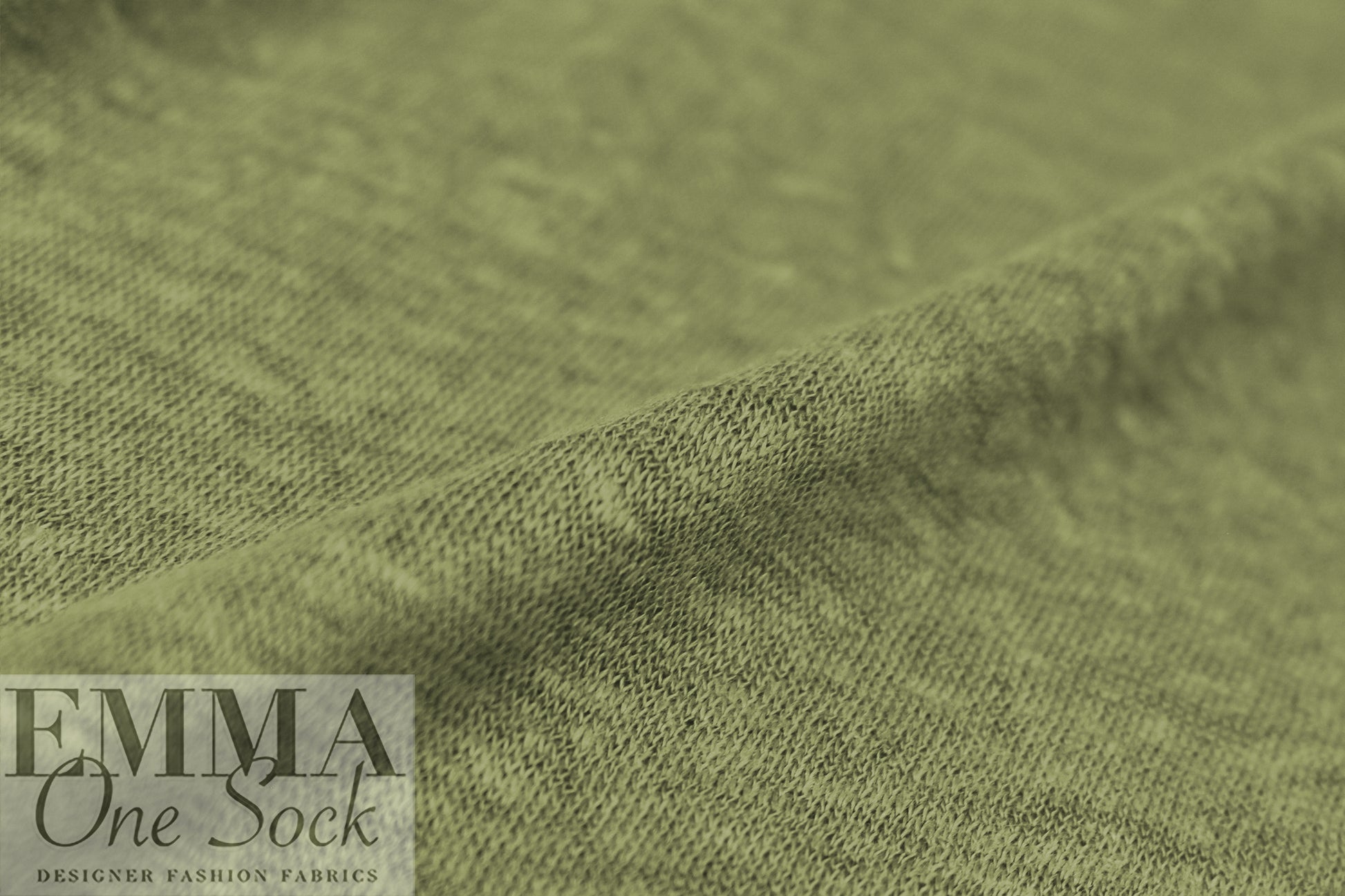 MTM 100% fine linen knit, EF/Oeko-Tex certified - olive 1.5 yds