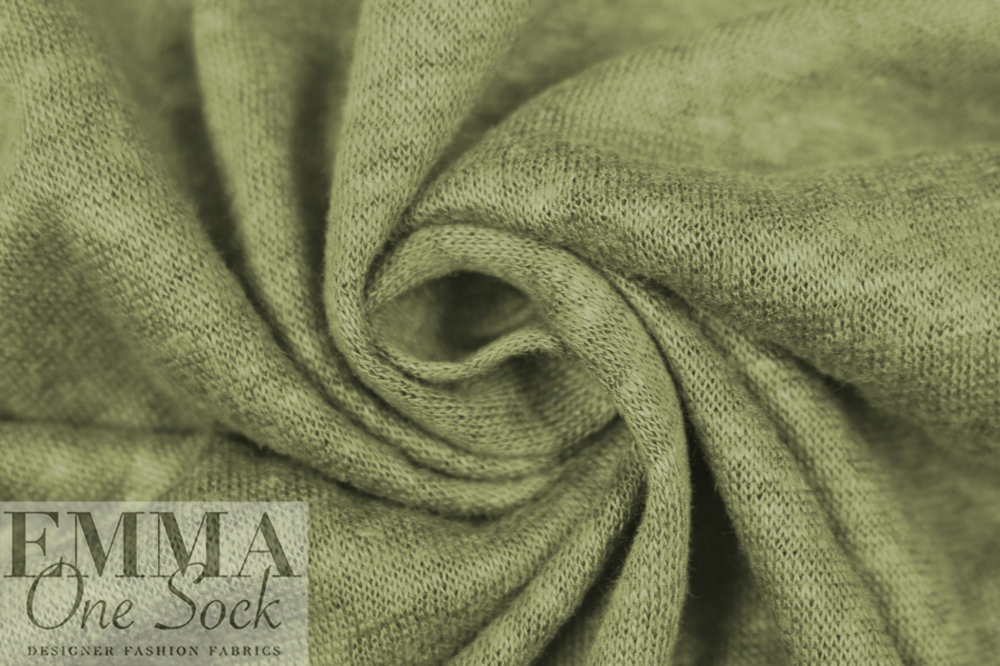 MTM 100% fine linen knit, EF/Oeko-Tex certified - olive 1.5 yds