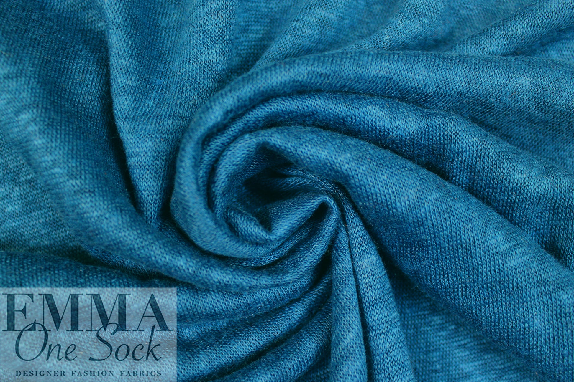 MTM 100% fine linen knit, EF/Oeko-Tex certified - ocean 1.875 yds