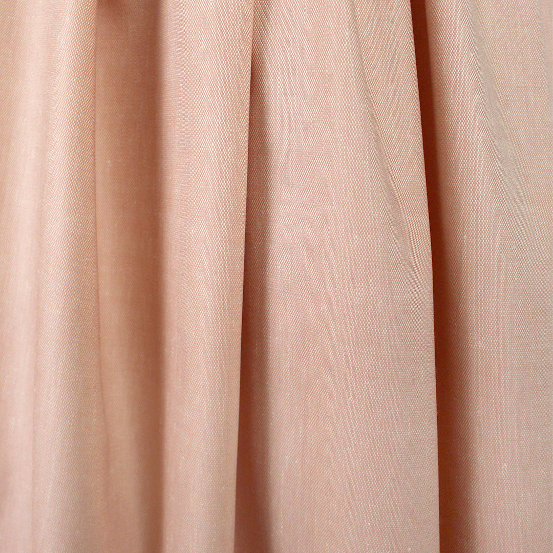 Italian linen/viscose/silk stretch slub woven - peach blush .5 yds