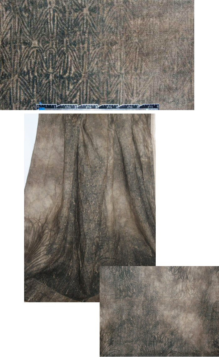 Tahari 'antique show' abstract rustic linen panel