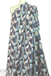 100% linen digital print - cubist graphic 1.375 yds
