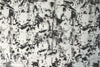 100% ramie woven digital print - black/white abstract