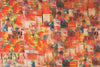 100% linen digital print - abstract spice montage 1 yard