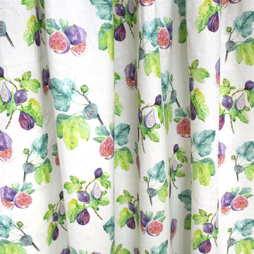 European 'summer fig' linen dressweight woven