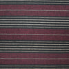 European 'midnight berry' novelty stripe linen woven