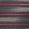 European 'midnight berry' novelty stripe linen woven .625 yds