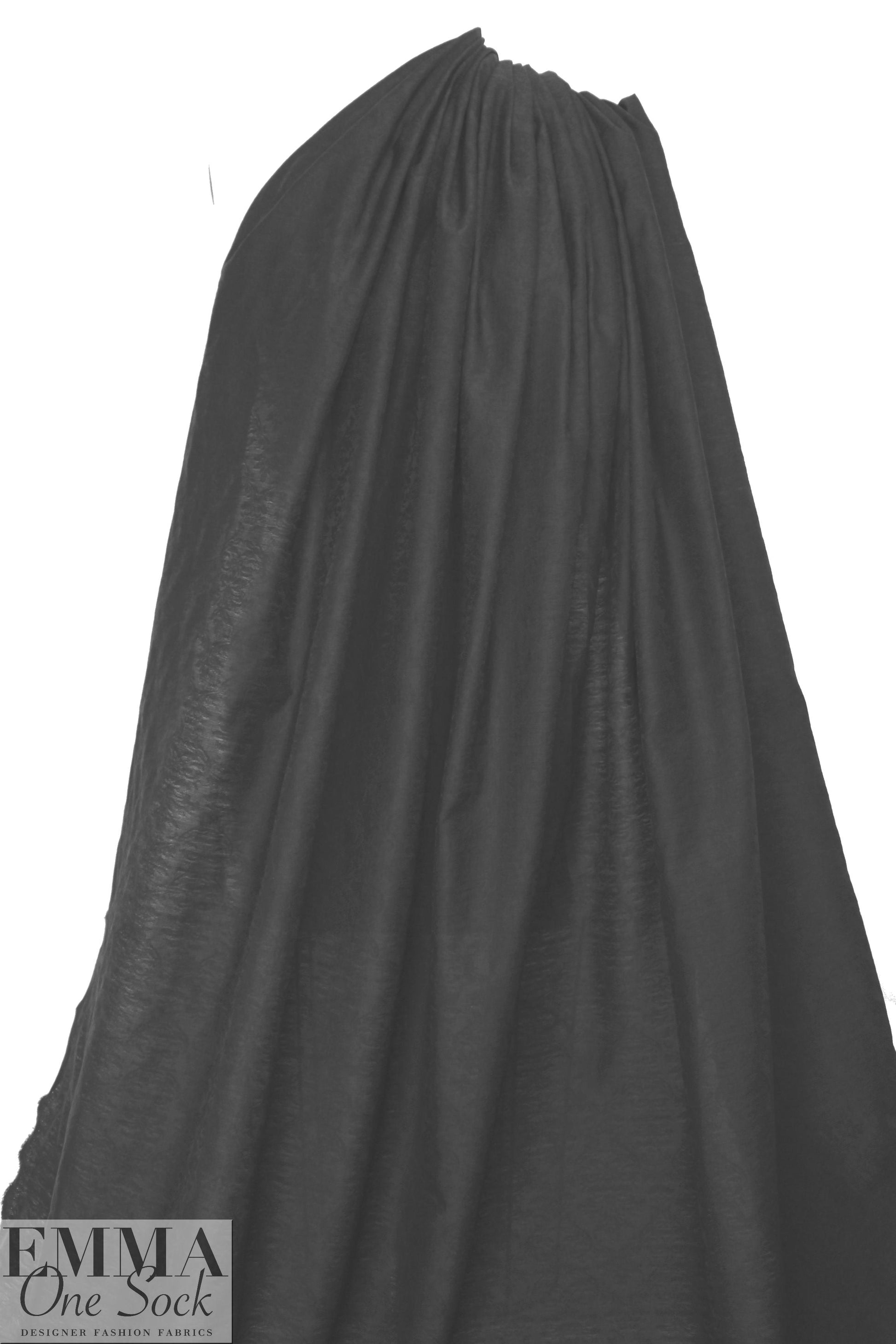 Italian 'hand-dyed' look rayon/linen blend woven - gray 3 yd