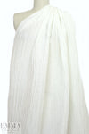 linen/silk textured matelasse' weave - natural white
