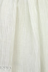 linen/silk textured matelasse' weave - natural white