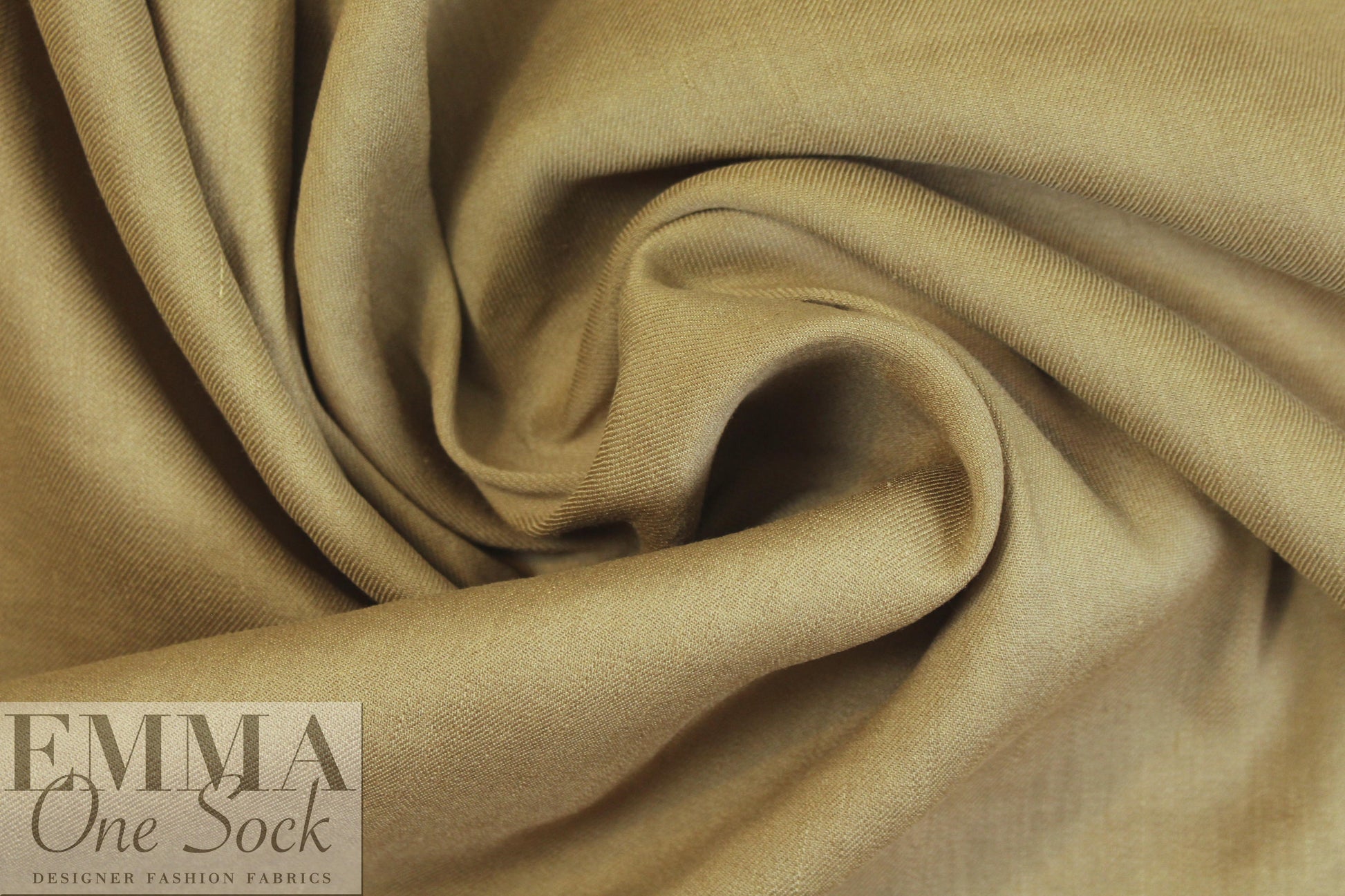 Italian linen stretch woven - taupey tan