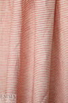 NY designer rustic linen/cotton stripe - red/natural