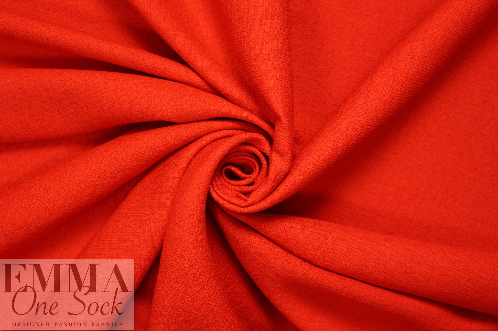 CA designer textured cotton/linen tweed - cherry red 1.625 yd