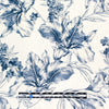 Italian 'wedgwood botanical' linen/viscose woven .75 yds