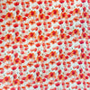 Dutch digital 'poppy prairie' viscose/linen woven - red 1.7 yds