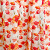 Dutch digital 'poppy prairie' viscose/linen woven - red 1.7 yds
