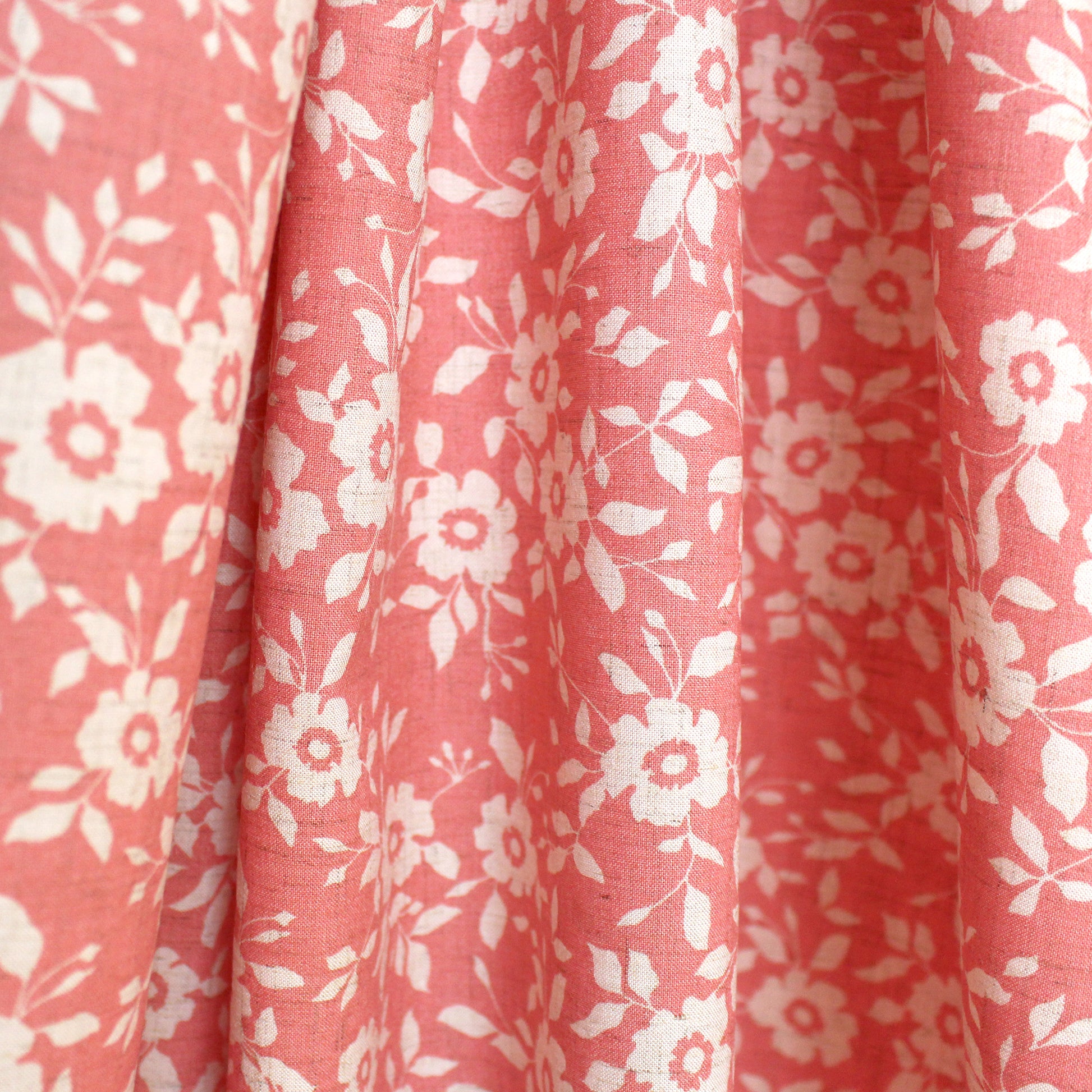 Liberty + Legiunn0 'strawberry floral' linen blend woven