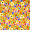European linen 'cottage floral' printed dressweight woven - saffron 2 yd