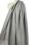 Italian linen/viscose jacquard woven - gray checkers