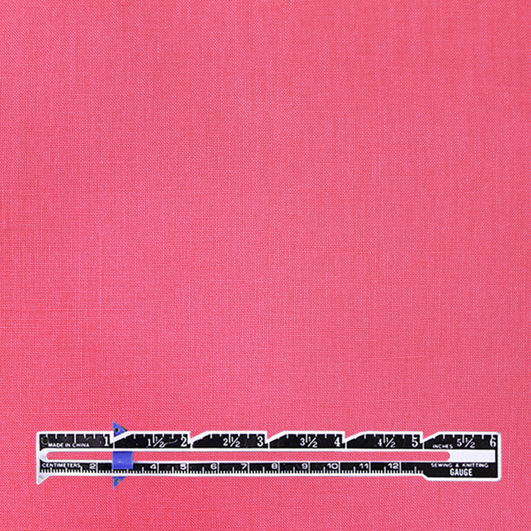European all linen mid-weight woven - coral pink .625 yds