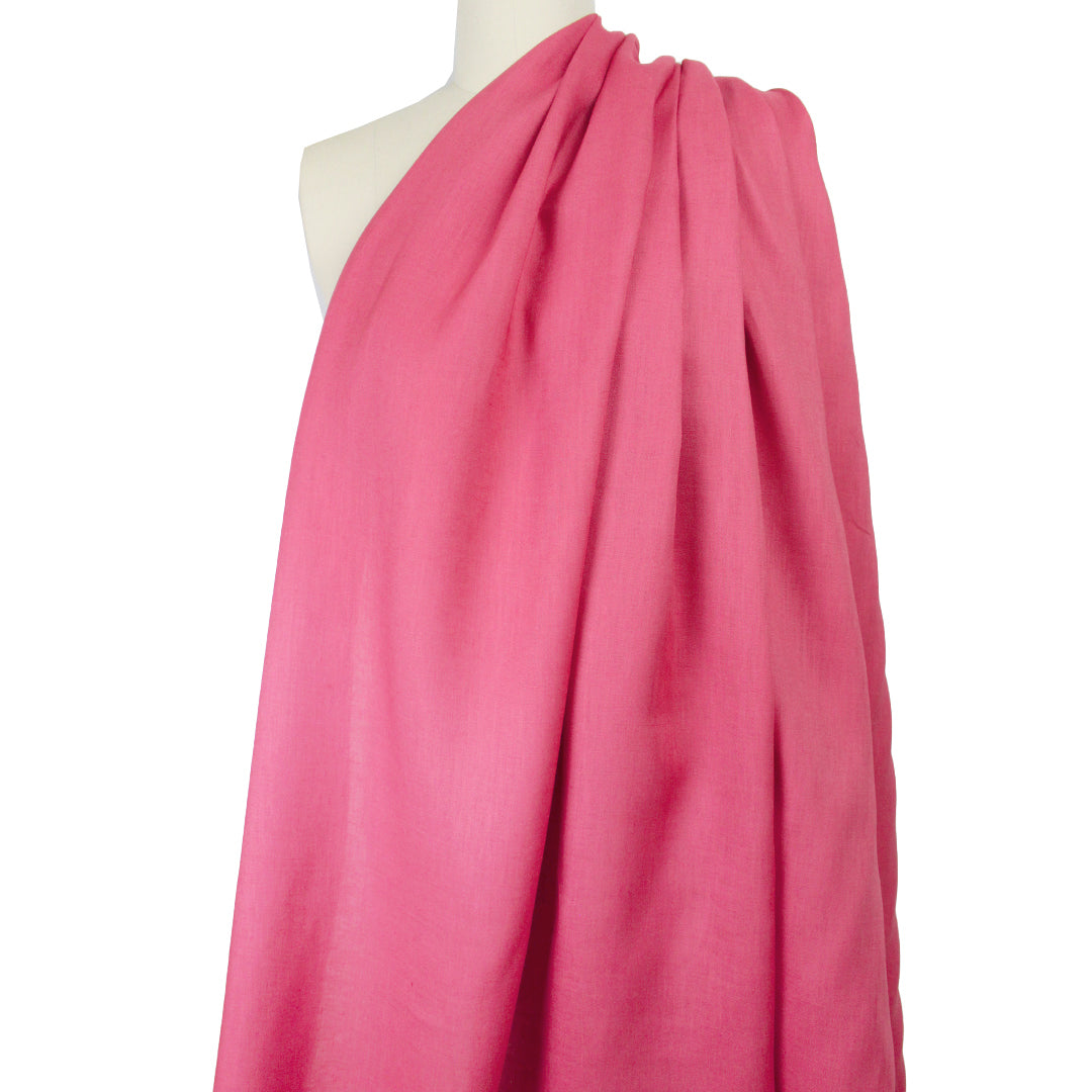 European all linen mid-weight woven - coral pink .625 yds