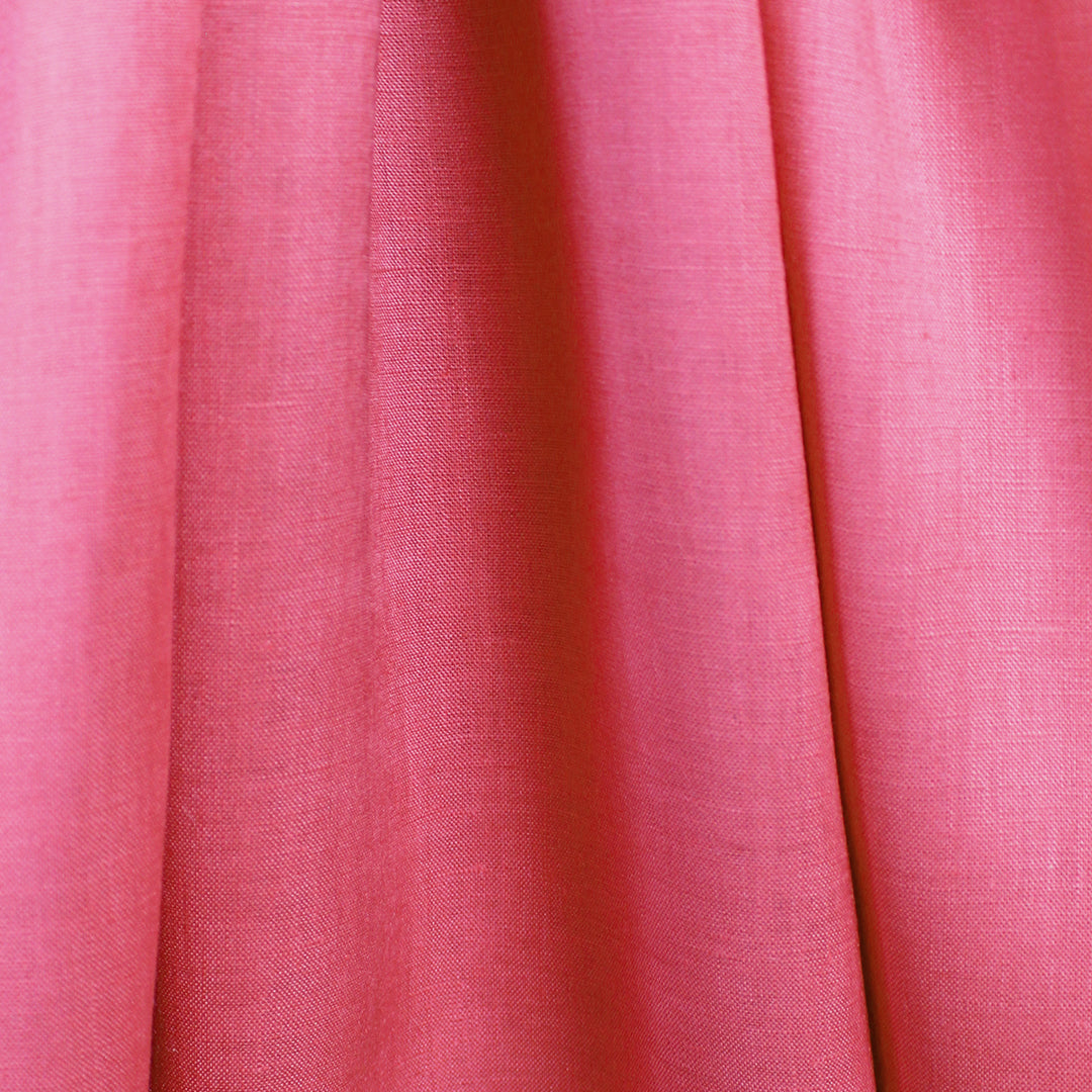 European all linen mid-weight woven - coral pink 1.75 yd