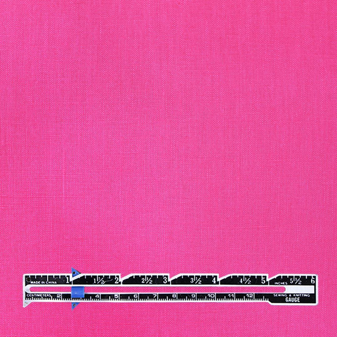 European all linen mid-weight woven - hot pink 1.875 yds