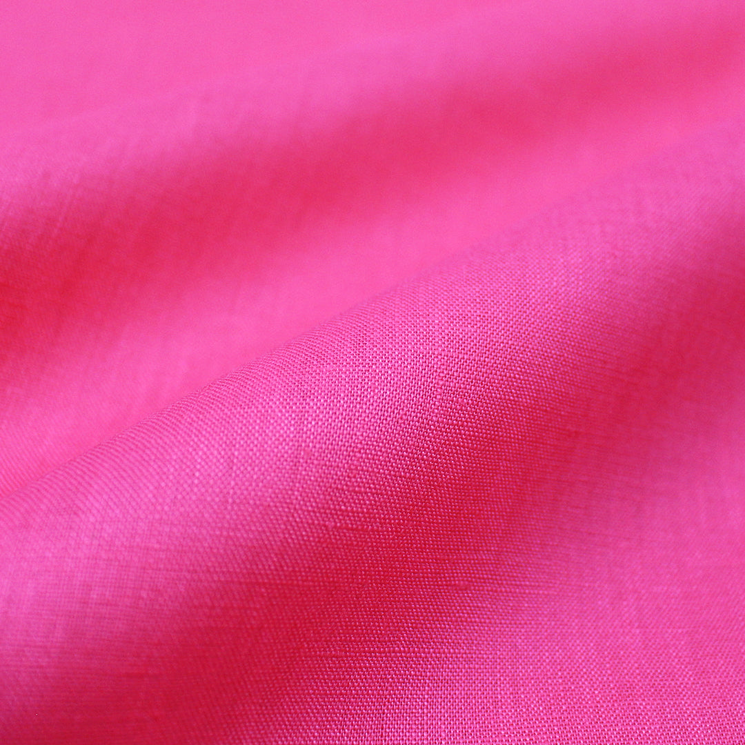 European all linen mid-weight woven - hot pink .75 yds