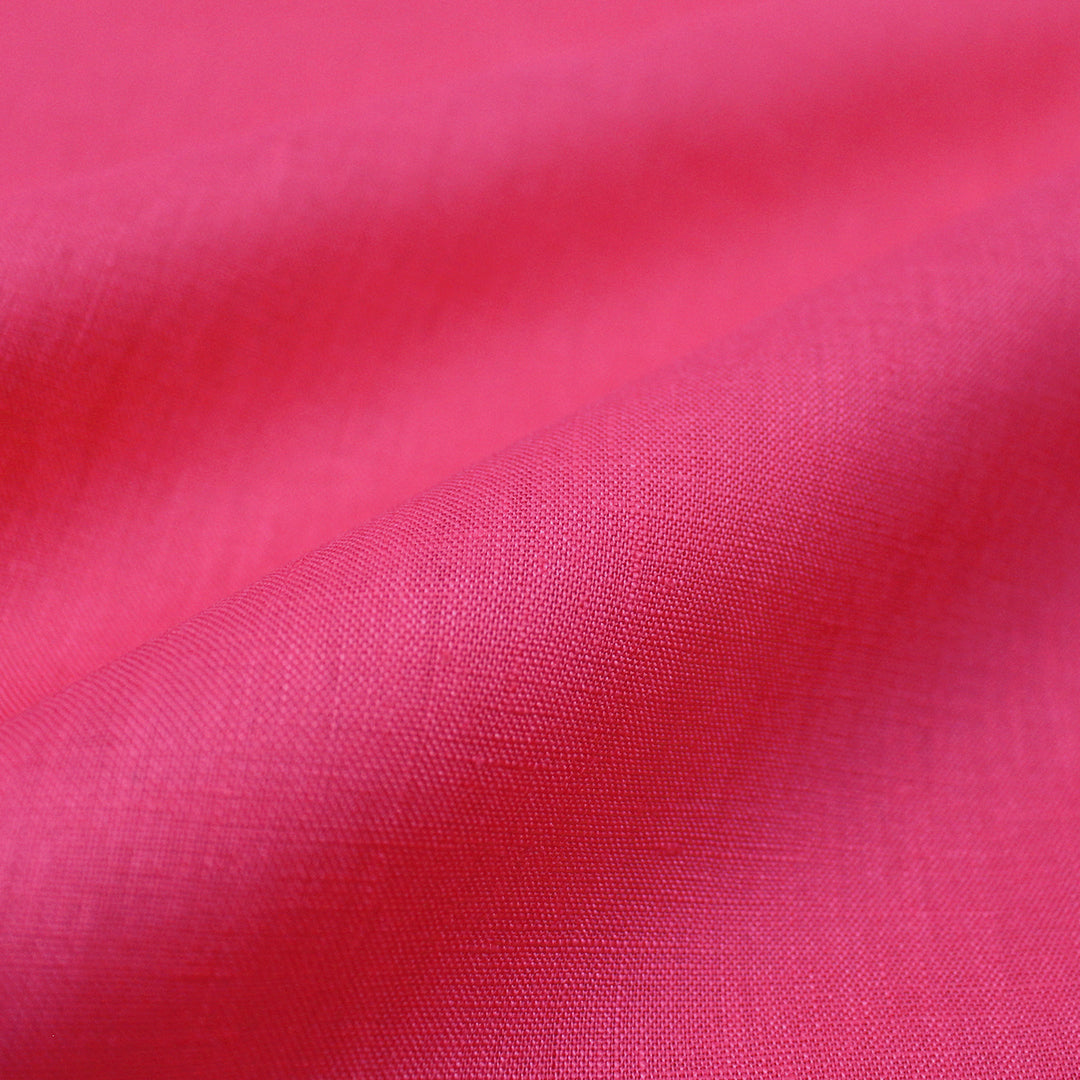European linen/rayon stretch woven - hibiscus .625 yds
