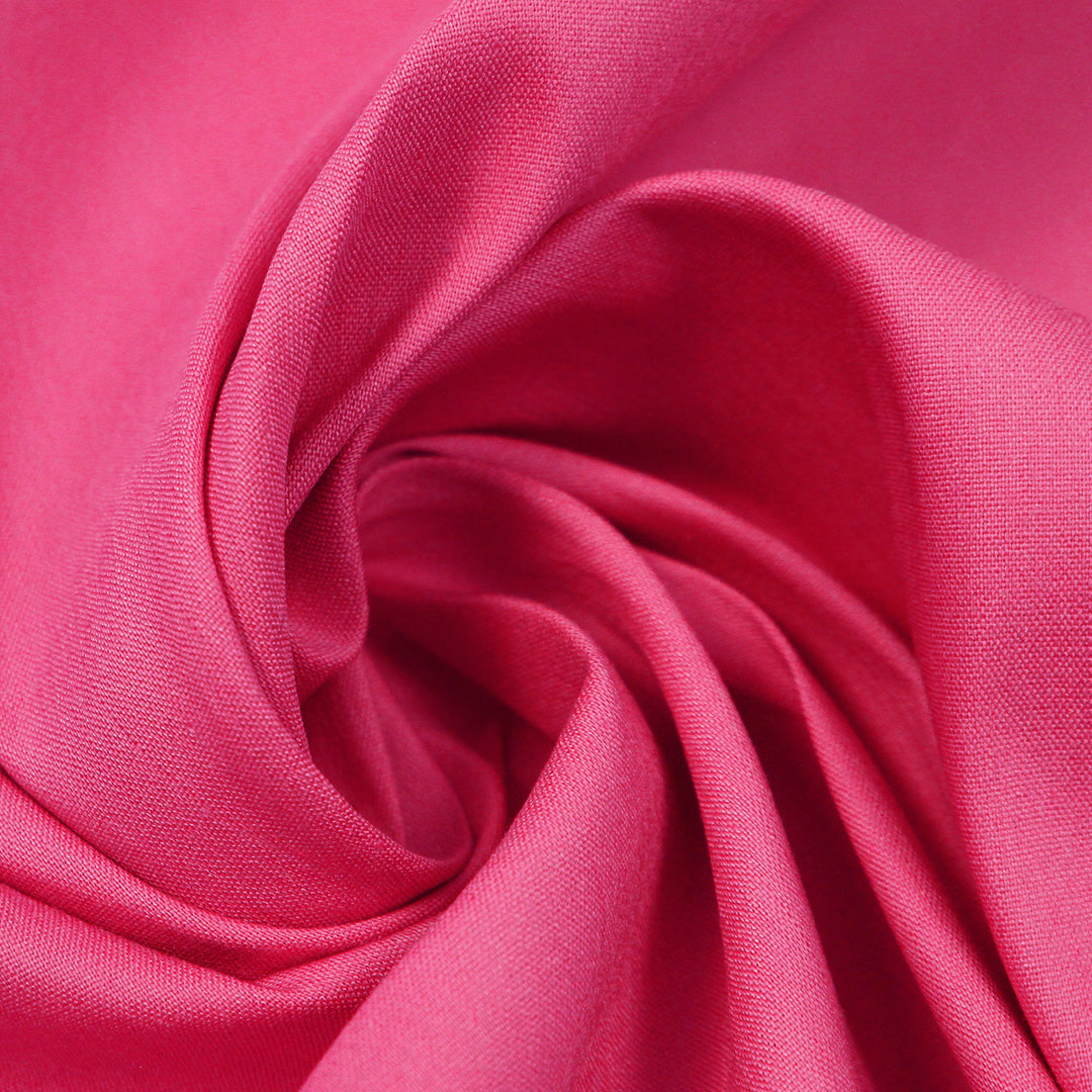 European linen/rayon stretch woven - hibiscus