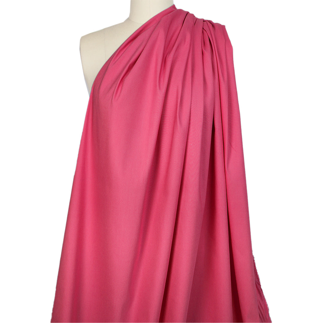 European linen/rayon stretch woven - hibiscus .875 yds