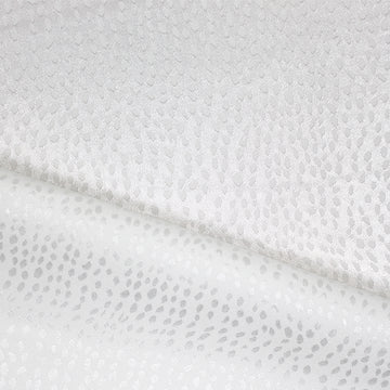 satin 'pebble' jacquard lining - ivory