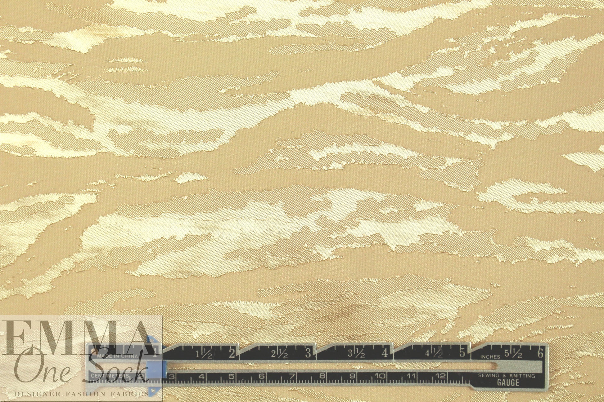 Kh@ite viscose jacquard luxury lining - sand dollar