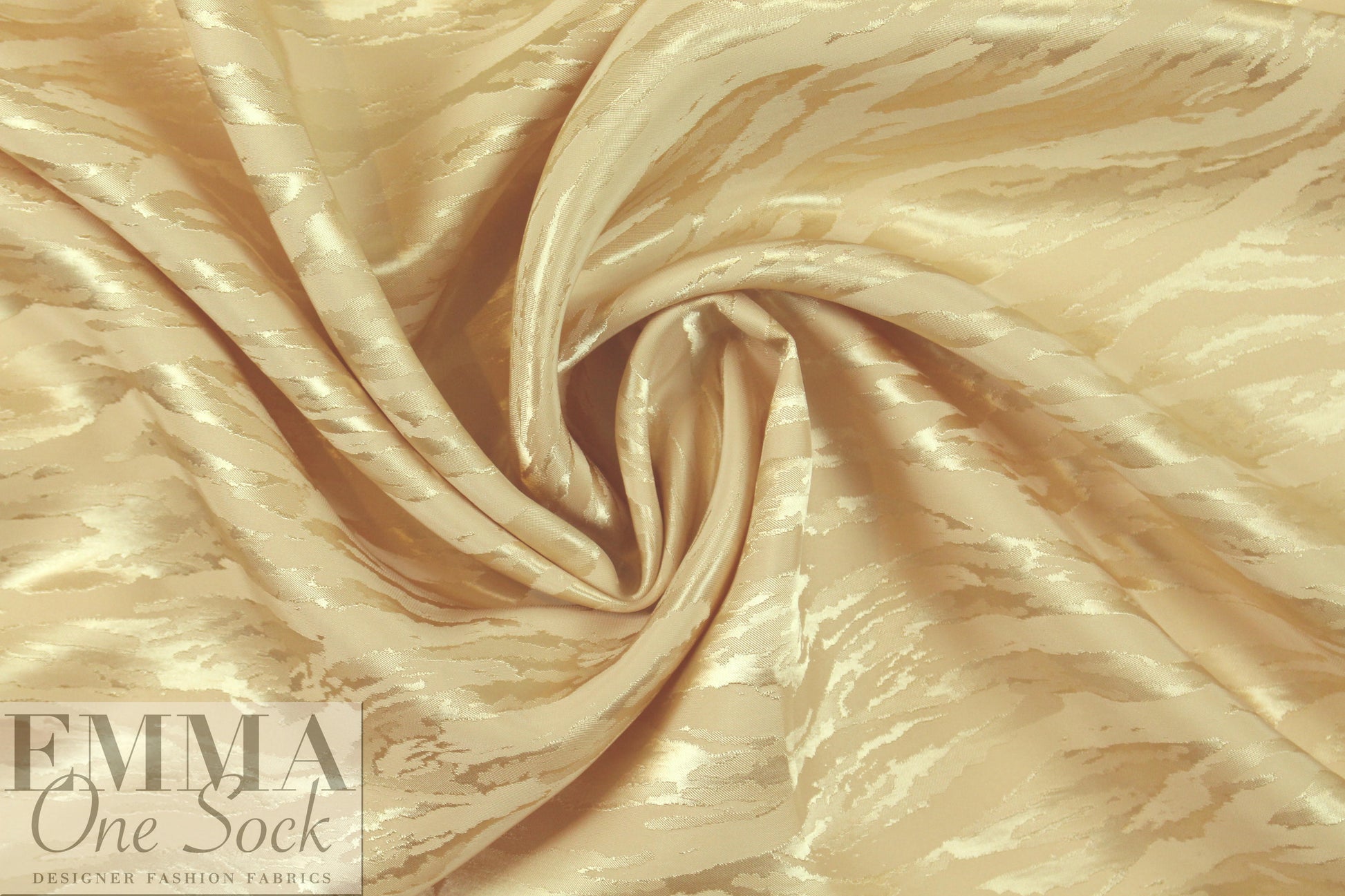 Kh@ite viscose jacquard luxury lining - sand dollar